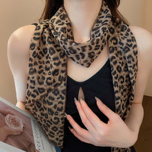Load image into Gallery viewer, Leopard Print Polka Dot Satin Scarf Boho Multifunction Hair Band Head Wrap Neck Belt Accessories For Women
