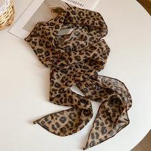 Load image into Gallery viewer, Leopard Print Polka Dot Satin Scarf Boho Multifunction Hair Band Head Wrap Neck Belt Accessories For Women
