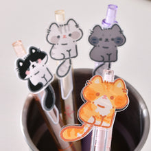 Load image into Gallery viewer, 2Pcs Cute Wagging Tail Cat Cartoon Gel Pen Kawaii Automatic Black Neutral Pen School Stationery Supplies Gift

