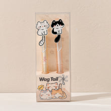 Load image into Gallery viewer, 2Pcs Cute Wagging Tail Cat Cartoon Gel Pen Kawaii Automatic Black Neutral Pen School Stationery Supplies Gift
