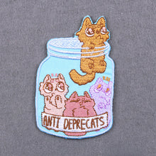 Load image into Gallery viewer, Cartoon Letter Embroidery Iron On Patches Thermoadhesive Diy Garment Sew Stickers For Clothing Accessories Jacket Decoration

