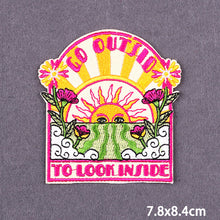 Load image into Gallery viewer, Cartoon Letter Embroidery Iron On Patches Thermoadhesive Diy Garment Sew Stickers For Clothing Accessories Jacket Decoration
