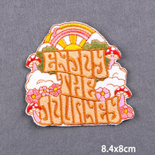 Load image into Gallery viewer, Cartoon Letter Embroidery Iron On Patches Thermoadhesive Diy Garment Sew Stickers For Clothing Accessories Jacket Decoration
