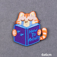 Load image into Gallery viewer, Cartoon Letter Embroidery Iron On Patches Thermoadhesive Diy Garment Sew Stickers For Clothing Accessories Jacket Decoration
