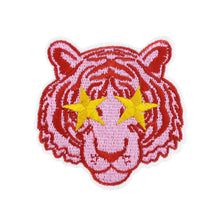 Load image into Gallery viewer, Pink Cartoon Letter Embroidery Iron On Patches Thermoadhesive Diy Sew Stickers For Clothing Accessories Jacket Decoration
