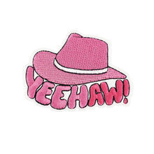 Load image into Gallery viewer, Pink Cartoon Letter Embroidery Iron On Patches Thermoadhesive Diy Sew Stickers For Clothing Accessories Jacket Decoration
