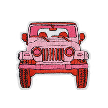 Load image into Gallery viewer, Pink Cartoon Letter Embroidery Iron On Patches Thermoadhesive Diy Sew Stickers For Clothing Accessories Jacket Decoration
