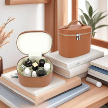Load image into Gallery viewer, Large Capacity PU Leather Cosmetic Box Internal Storage Box Travel Portable Cosmetic Bag Classified Storage Bag
