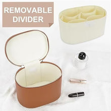 Load image into Gallery viewer, Large Capacity PU Leather Cosmetic Box Internal Storage Box Travel Portable Cosmetic Bag Classified Storage Bag
