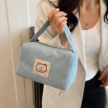 Load image into Gallery viewer, Cute Bear Women Cosmetic Bag Summer Fashion Large Capacity Soft Comfortable Handbag With Handle
