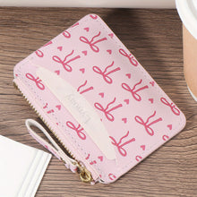 Load image into Gallery viewer, Fashion PVC Credit Card Holder Slim Small Card Case Roomy Cute Bow Lightweight Coin Purse Wallet For Women Girls
