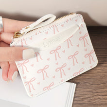Load image into Gallery viewer, Fashion PVC Credit Card Holder Slim Small Card Case Roomy Cute Bow Lightweight Coin Purse Wallet For Women Girls
