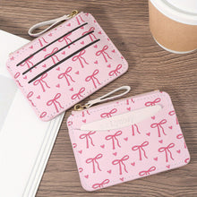 Load image into Gallery viewer, Fashion PVC Credit Card Holder Slim Small Card Case Roomy Cute Bow Lightweight Coin Purse Wallet For Women Girls
