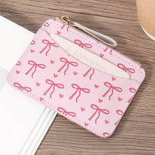 Load image into Gallery viewer, Fashion PVC Credit Card Holder Slim Small Card Case Roomy Cute Bow Lightweight Coin Purse Wallet For Women Girls
