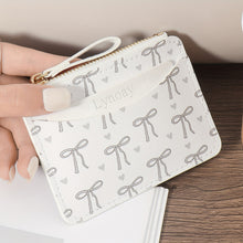 Load image into Gallery viewer, Fashion PVC Credit Card Holder Slim Small Card Case Roomy Cute Bow Lightweight Coin Purse Wallet For Women Girls
