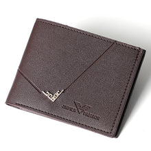 Load image into Gallery viewer, Slim PU Leather Men Wallet Folding Vintage Credit Card Holder Large Capacity Money Purse Wallet Storage Bag
