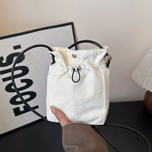 Load image into Gallery viewer, Nylon Canvas Soft Mini Crossbody Bag Multifunctional Square Shoulder Bag Lightweight Simple Phone Wallet Messenger Purse Handbag
