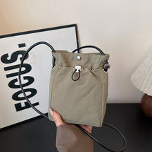 Load image into Gallery viewer, Nylon Canvas Soft Mini Crossbody Bag Multifunctional Square Shoulder Bag Lightweight Simple Phone Wallet Messenger Purse Handbag
