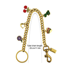 Load image into Gallery viewer, Shining Cherry Keychain Metal Flowers Dinosaur Bag Charm Fashion Car Key Ring Versatile Bag Pendant Exquisite Decoration Gifts For Women Men
