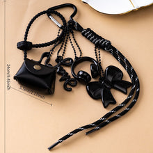 Load image into Gallery viewer, Braided Rope Keychain Mini Bow Bag Charm Handmade Pendant Car Key Ring Mobile Phone Decoration For Women
