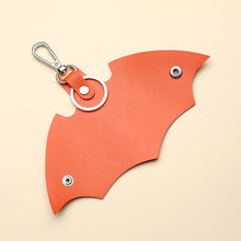 Load image into Gallery viewer, PU Leather Bat Gothic Keychain Foldable Wings Pendant Unisex Key Ring Purse Waist Accessories For Shopping Travel Outdoor
