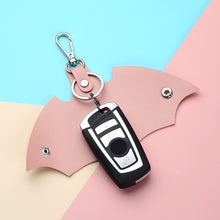 Load image into Gallery viewer, PU Leather Bat Gothic Keychain Foldable Wings Pendant Unisex Key Ring Purse Waist Accessories For Shopping Travel Outdoor
