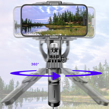 Load image into Gallery viewer, Floor-Standing Collapsible Tripod Handheld Selfie Stick 360° Rotating Gimbal Anti-Shake Phone Holder For Live Streaming
