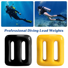 Load image into Gallery viewer, 1PC 0.5KG/1KG Professional Diving Lead Weight Rubber Coated Quick Release Buckle Weight Belt Accessories
