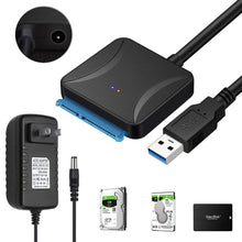 Load image into Gallery viewer, 2.5"/3.5" SATA to USB 3.0 Hard Drive Data Cable SSD Hard Drive Adapter Cord High-Speed Transfer Easy Drive Cable for Laptop Notebook
