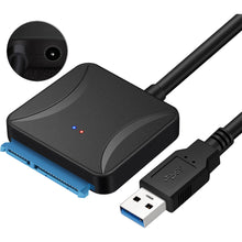 Load image into Gallery viewer, 2.5"/3.5" SATA to USB 3.0 Hard Drive Data Cable SSD Hard Drive Adapter Cord High-Speed Transfer Easy Drive Cable for Laptop Notebook
