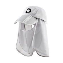 Load image into Gallery viewer, Multi-functional Baseball Cap with Removable Neck Flap and Face Mask Quick Dry Foldable Sun Hat Mosquito Repellent Sun Protection for Outdoor Fishing
