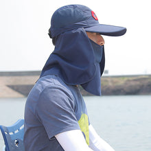 Load image into Gallery viewer, Multi-functional Baseball Cap with Removable Neck Flap and Face Mask Quick Dry Foldable Sun Hat Mosquito Repellent Sun Protection for Outdoor Fishing

