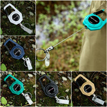 Load image into Gallery viewer, Retractable Key Holder with Hook High-elasticity Anti-loss Easy Pull for Outdoor Hiking Camping and Fishing
