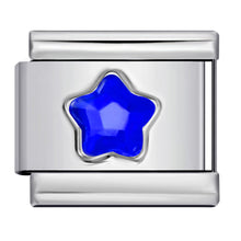Load image into Gallery viewer, Colorful Five-Pointed Star Personalized Diy Stainless Steel Charm Bracelet 9mm Fashion Jewelry Accessories Supplies
