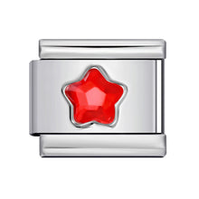 Load image into Gallery viewer, Colorful Five-Pointed Star Personalized Diy Stainless Steel Charm Bracelet 9mm Fashion Jewelry Accessories Supplies
