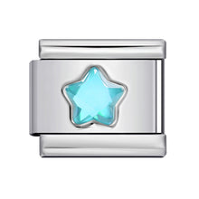 Load image into Gallery viewer, Colorful Five-Pointed Star Personalized Diy Stainless Steel Charm Bracelet 9mm Fashion Jewelry Accessories Supplies
