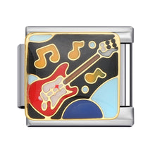 Load image into Gallery viewer, Personalized Diy Stainless Steel Charm Bracelet 9mm Music Guitar Piano Beads Fashion Jewelry Accessories
