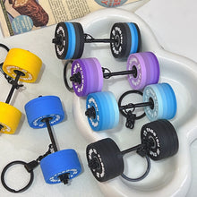 Load image into Gallery viewer, Detachable 3D Barbell Dumbbell Keychain Sports Fitness Car Key Ring Bag Charm Accessories Creative Gym Gift For Men Women
