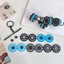 Load image into Gallery viewer, Detachable 3D Barbell Dumbbell Keychain Sports Fitness Car Key Ring Bag Charm Accessories Creative Gym Gift For Men Women
