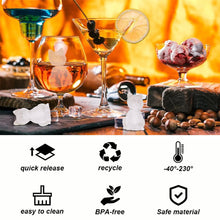 Load image into Gallery viewer, 3D Cat Silicone Ice Cube Mold Food Grade Cute Diy Ice Maker For Whiskey Cocktail Cold Drink Bar Drinking Accessories
