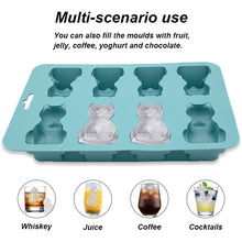 Load image into Gallery viewer, 3D Cat Silicone Ice Cube Mold Food Grade Cute Diy Ice Maker For Whiskey Cocktail Cold Drink Bar Drinking Accessories

