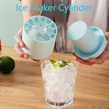 Load image into Gallery viewer, Creative Silicone Ice Cube Mold Round Cylinder Ice Bucket Reusable Quick Freeze Diy Ice Maker Bar Kitchen Drinking Tools

