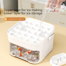 Load image into Gallery viewer, Large Capacity 50 Cube Ice Mold Easy Press Lid Double Layer Food Grade Reusable Ice Maker Kitchen Gadgets Tools

