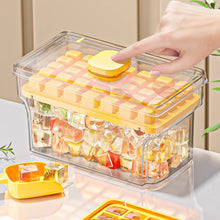 Load image into Gallery viewer, 68/34 Grids Large Capacity Ice Cube Tray Food Grade Easy Press Ice Mould With Lid Storage Home Freezer Accessories
