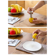 Load image into Gallery viewer, Stainless Steel Spiral Manual Juicer Hand Held Lemon Orange Squeezer Household Citrus Fruit Juice Tool
