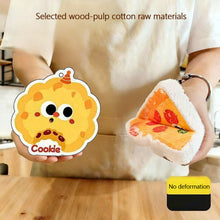 Load image into Gallery viewer, Cute Hot Dogs Cookies Design Cartoon Pulp Cotton Cleaning Sponge Bleach Cloth Dish Sponge Kitchen Rags Tools
