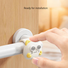 Load image into Gallery viewer, Cartoon Silicone Door Crash Cushion Handle Impact Pad Punch Free Anti Shock Silent Wall Protector Home Bedroom Decoration
