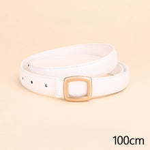 Load image into Gallery viewer, Women Genuine Leather Belt Simple Elegant Style Versatile Black Jeans Belt Daily Fashion Accessories
