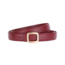 Load image into Gallery viewer, Women Genuine Leather Belt Simple Elegant Style Versatile Black Jeans Belt Daily Fashion Accessories
