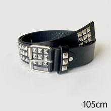 Load image into Gallery viewer, Punk Rock Rivet Studded Belt Adjustable Hollow Decoration Black Fashion Women Waist Belt Accessories
